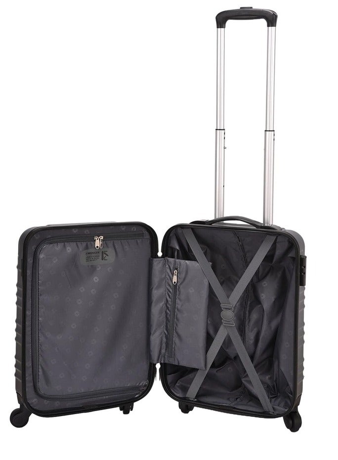Wenger Amplar 3 Piece (53+65+75 Cm) 4-Double Wheeled Hardside Non-Expandable Luggage Trolley Set - Navy Blue - Image 5